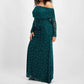 B. Darlin - Off-the-shoulder Pearl Gown - Plus