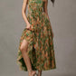 Hutch - Women's Costella Strapless Pleated Floral Tulle Midi Dress