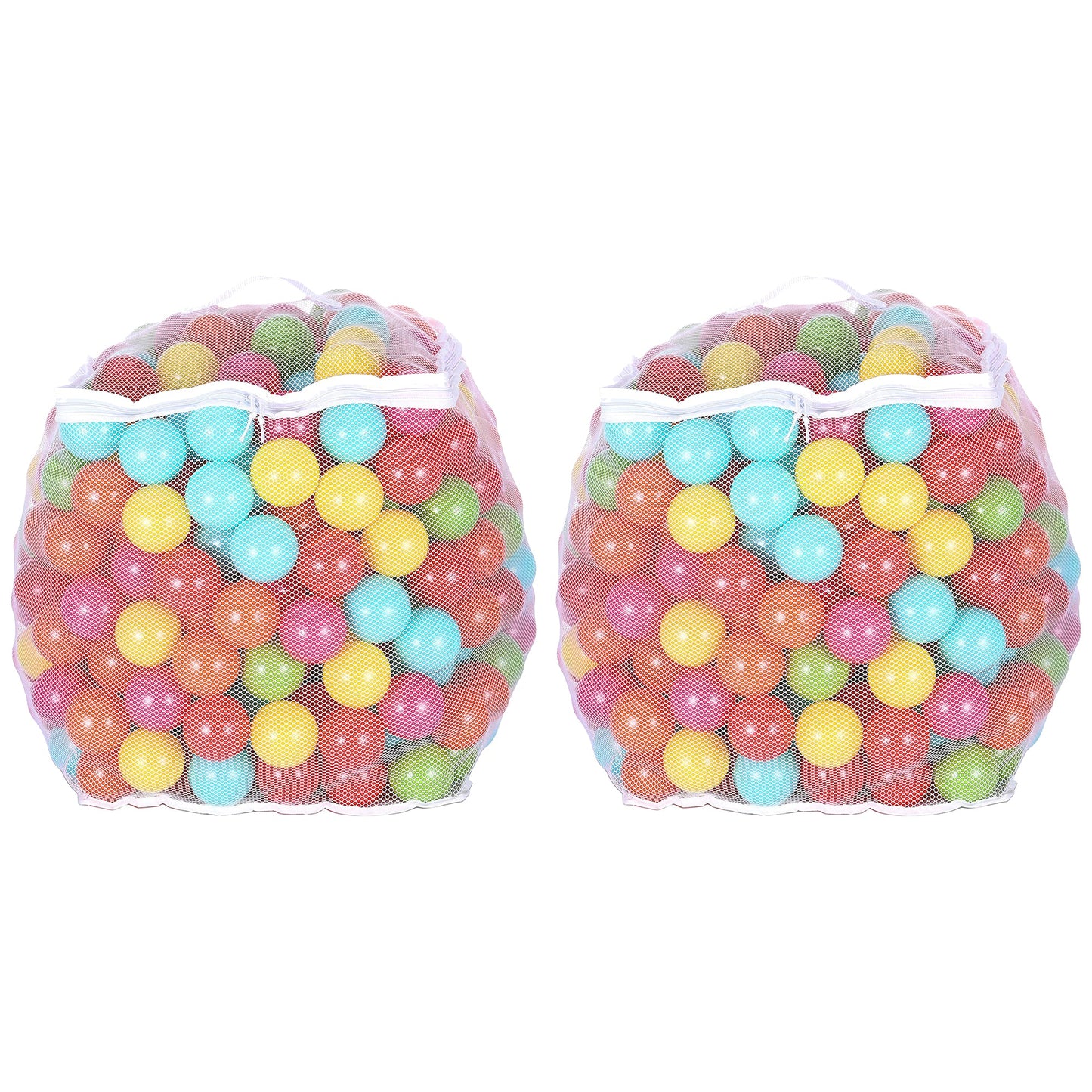 BalanceFrom Fitness 2.3" Play Pit Balls with Storage Bag, Multicolor (2 Pack)
