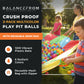 BalanceFrom Fitness 2.3" Play Pit Balls with Storage Bag, Multicolor (3 Pack)