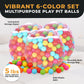 BalanceFrom Fitness 2.3" Play Pit Balls with Storage Bag, Multicolor (3 Pack)