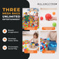 BalanceFrom Fitness 2.3" Play Pit Balls with Storage Bag, Multicolor (3 Pack)