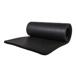 BalanceFrom Yoga Mat with Knee Pad, Yoga Blocks, Carrying Strap, and Extra 1-Inch Foam, Exercise Mat for Gym or Home Workout, 71" x 24", Black