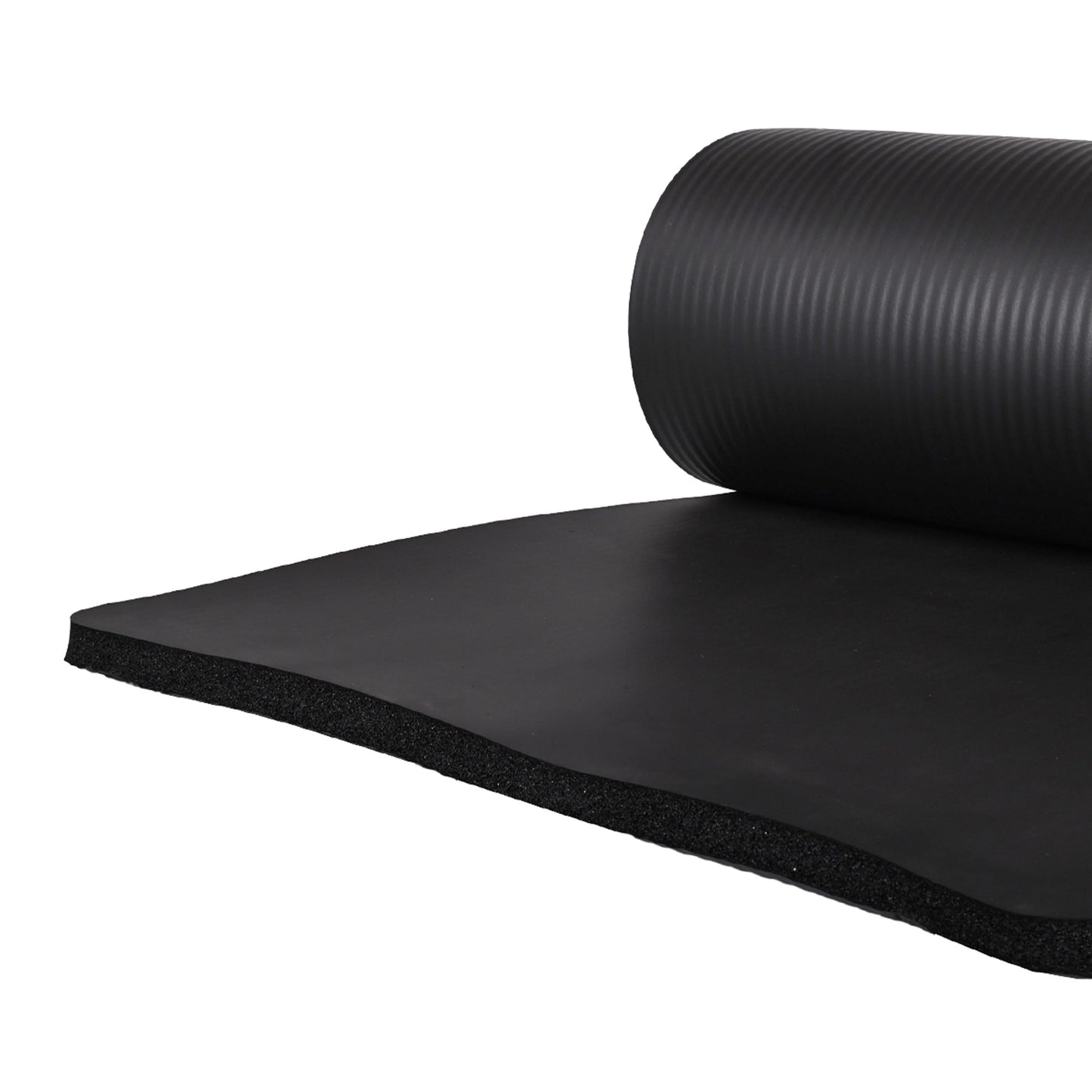 BalanceFrom Yoga Mat with Knee Pad, Yoga Blocks, Carrying Strap, and Extra 1-Inch Foam, Exercise Mat for Gym or Home Workout, 71" x 24", Black