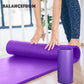 BalanceFrom Yoga Mat with Knee Pad, Yoga Blocks, Carrying Strap, and Extra 1-Inch Foam, Exercise Mat for Gym or Home Workout, 71" x 24", Purple