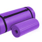 BalanceFrom Yoga Mat with Knee Pad, Yoga Blocks, Carrying Strap, and Extra 1-Inch Foam, Exercise Mat for Gym or Home Workout, 71" x 24", Purple