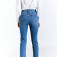 Oat Collective - High-rise Side Slit Straight Jeans