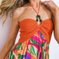 Flying Tomato - Sunset Getaway Crochet & Print Maxi Dress
