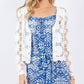 Paparazzi - Crochet Floral Pattern Crop Cardigan