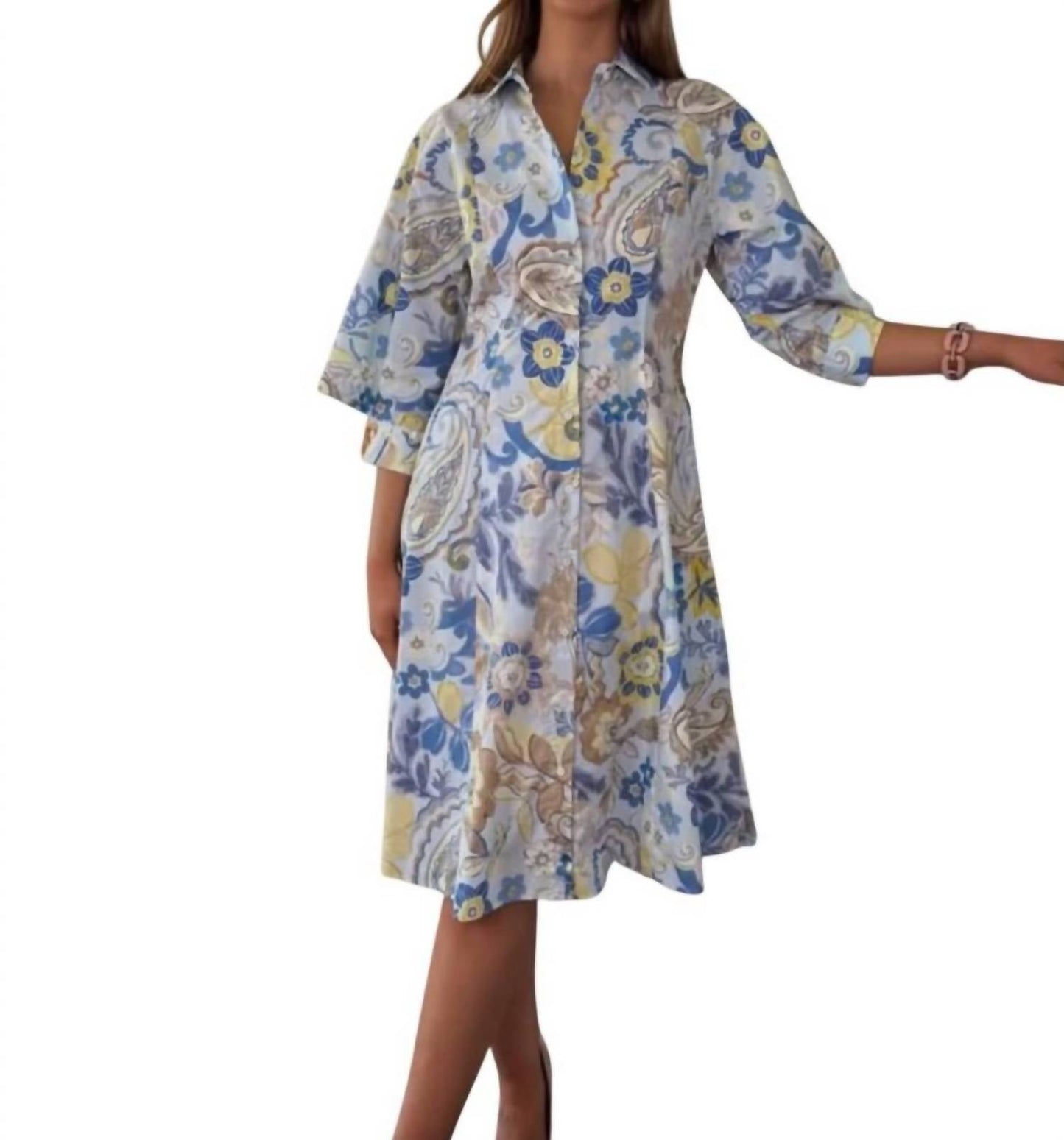 Caliban - Floral Shirt Dress