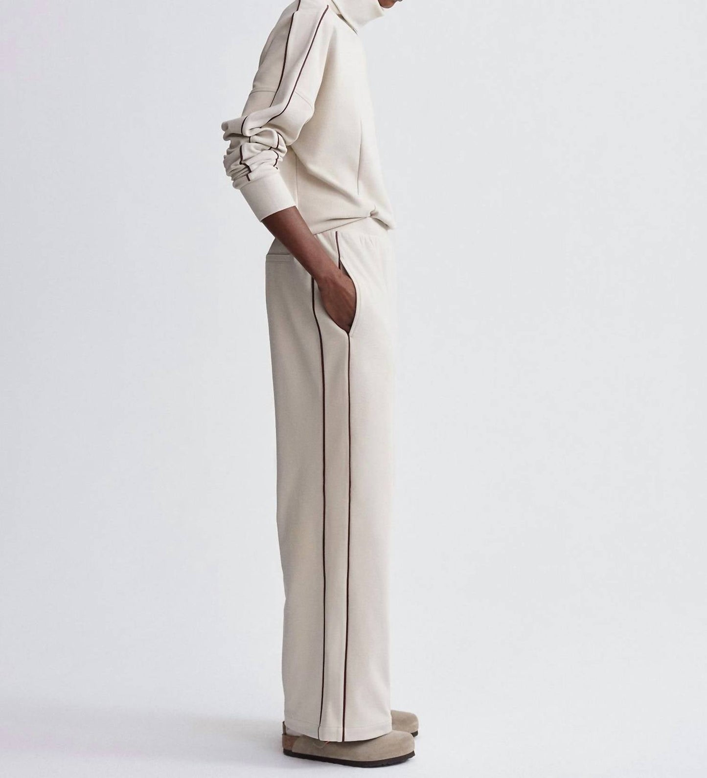 Varley - Brushed Rib Wide Leg Pants