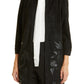 Misook Faux Suede Jacket in Black, Size Medium