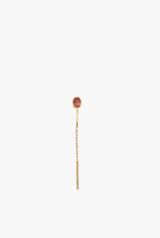 Fie Isolde - Women's Alfa Threader Earring Short With Precious Stone