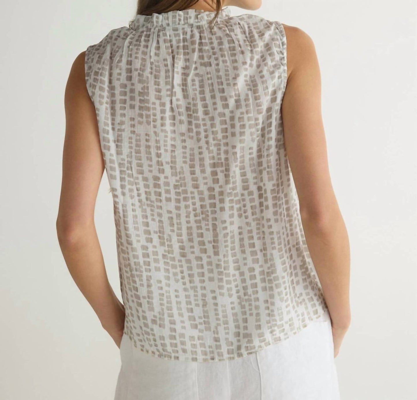 Bella Dahl - Ruffle Neck Tank Top
