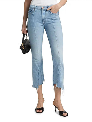 Mother - The Insider Fray Low-rise Stretch Crop Jeans