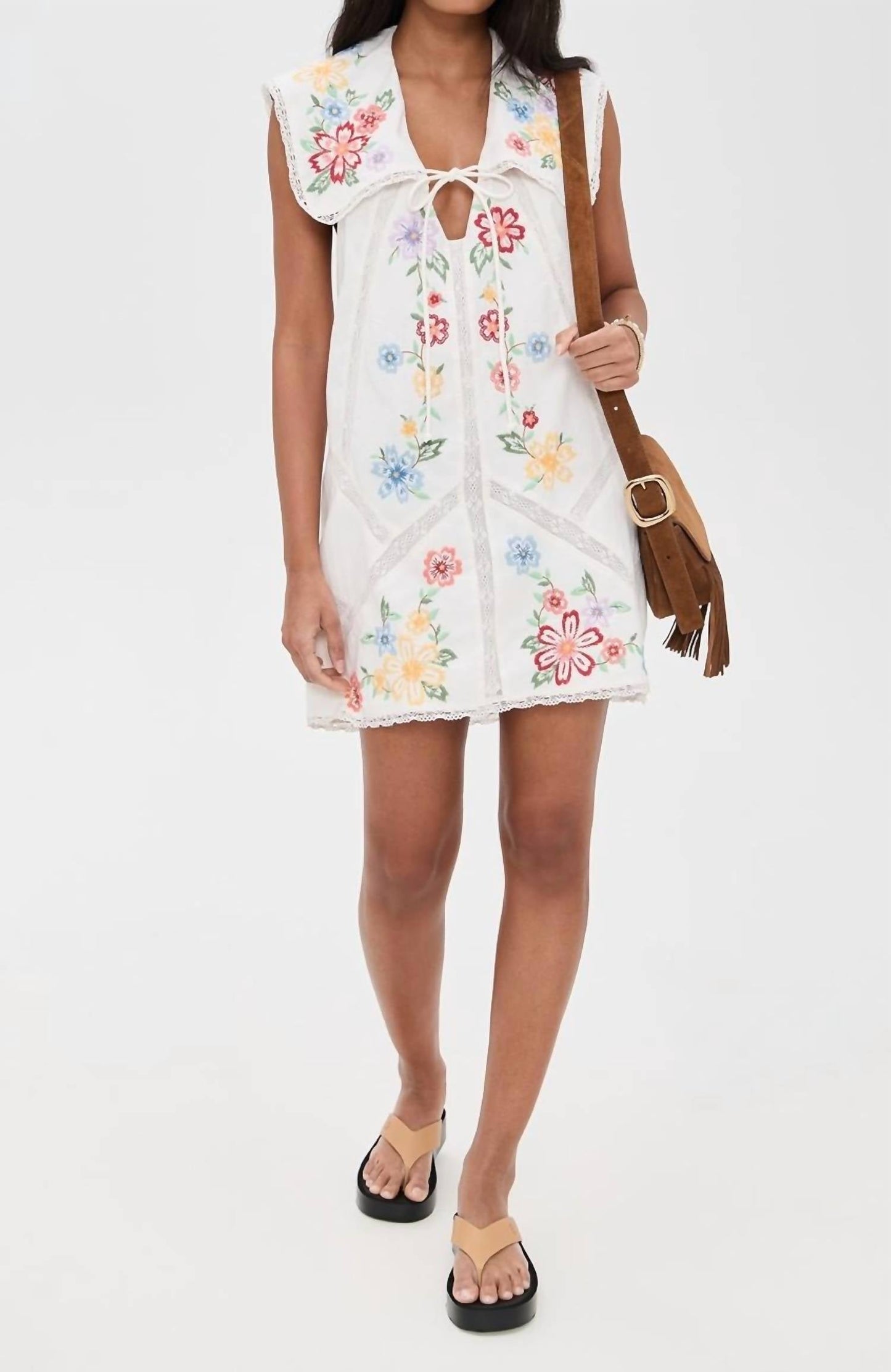 Free People - Willow Emb Mini Dress