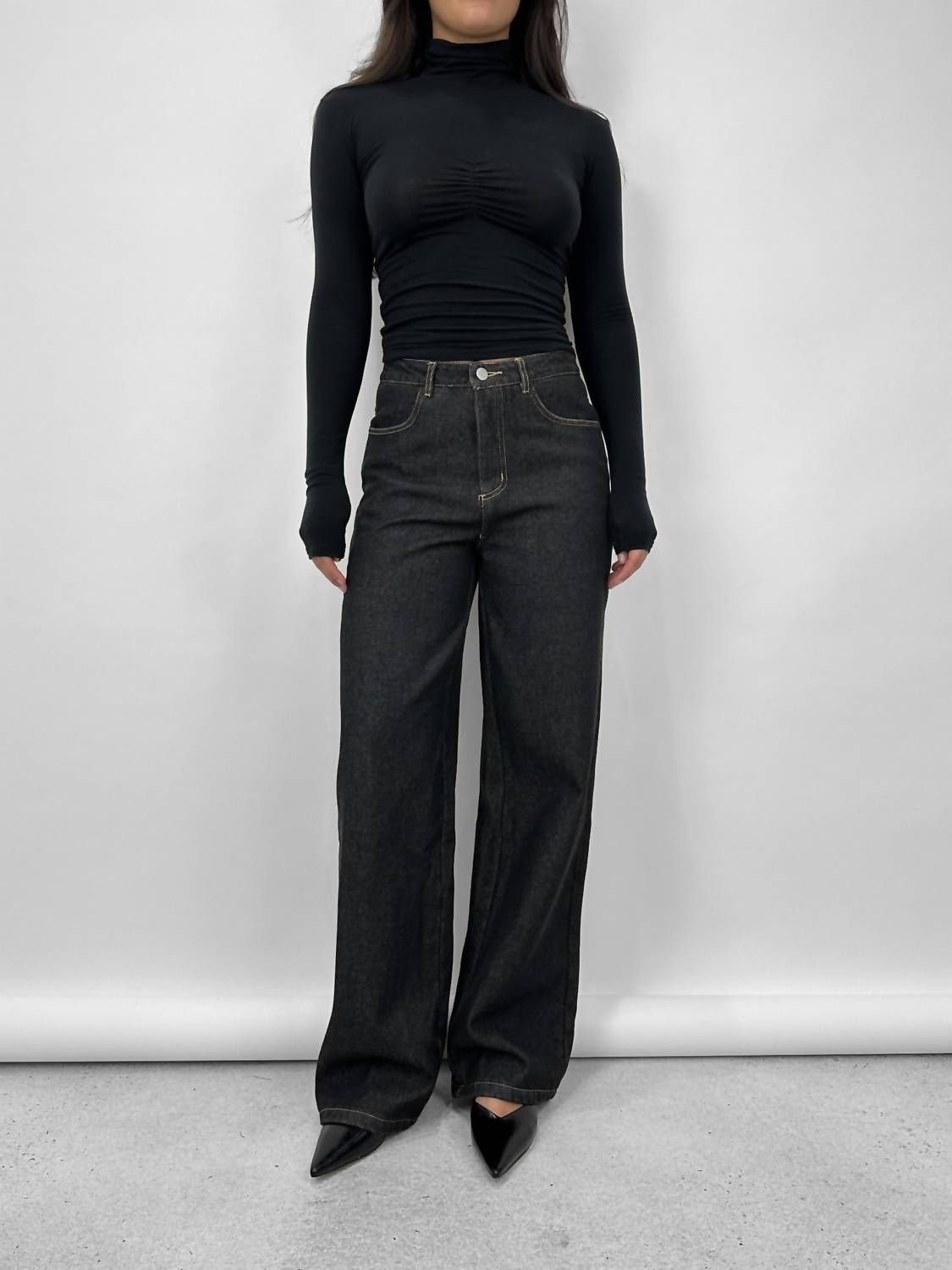Emory Park - Fleece Lined Thermal Wide Leg Jeans