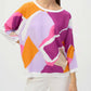 Joseph Ribkoff - Knit Abstract Print Pullover Sweater