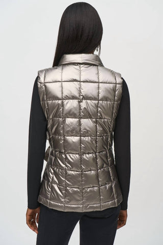 Joseph Ribkoff - Quilted Metallic Puffer Vest