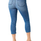 Judy Blue - HIGH WAIST PULL ON CAPRI DENIM