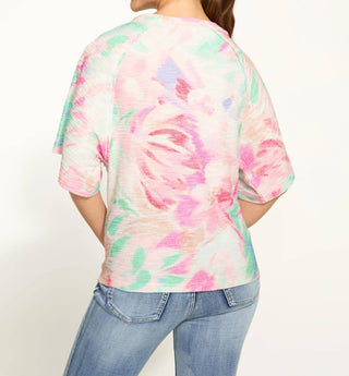 Fdj - Printed 3/4 Sleeves Top