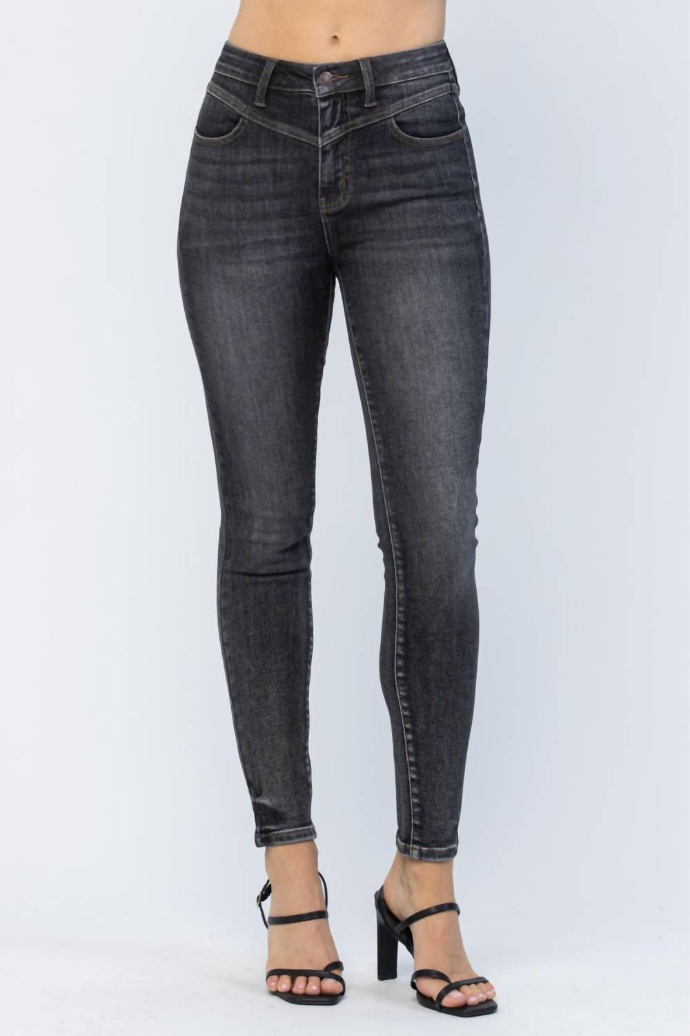 Judy Blue - High Waist Front Yoke Skinny Jeans