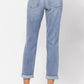 Judy Blue - Core Mid Rise Bleach Wash Boyfriend Jeans
