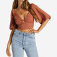 Billabong - Del Sole Puff Sleeves Top