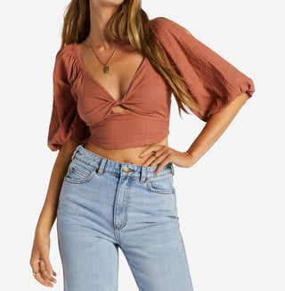 Billabong - Del Sole Puff Sleeves Top
