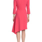 Donna Morgan - Three Quarter Sleeve Oblique Dress