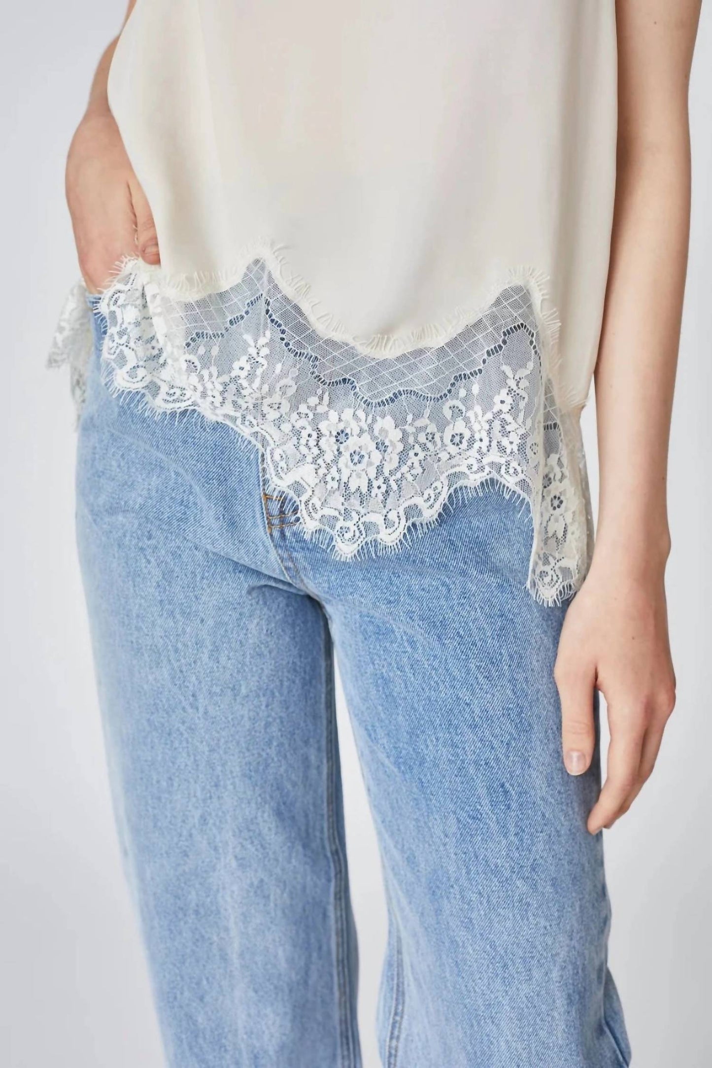 Deluc - LACE TRIMMED CAMI