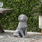 MGO Dog Statue, Outdoor Stone Gray, No Assembly Required