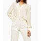 Topshop - Pole Situation Button Down Silk Shirt
