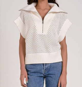 Elan - Half Zip Collared Sweater