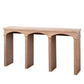 Rustic Archway Console Table – 60" Long Entryway Table with Decorative Arched Legs