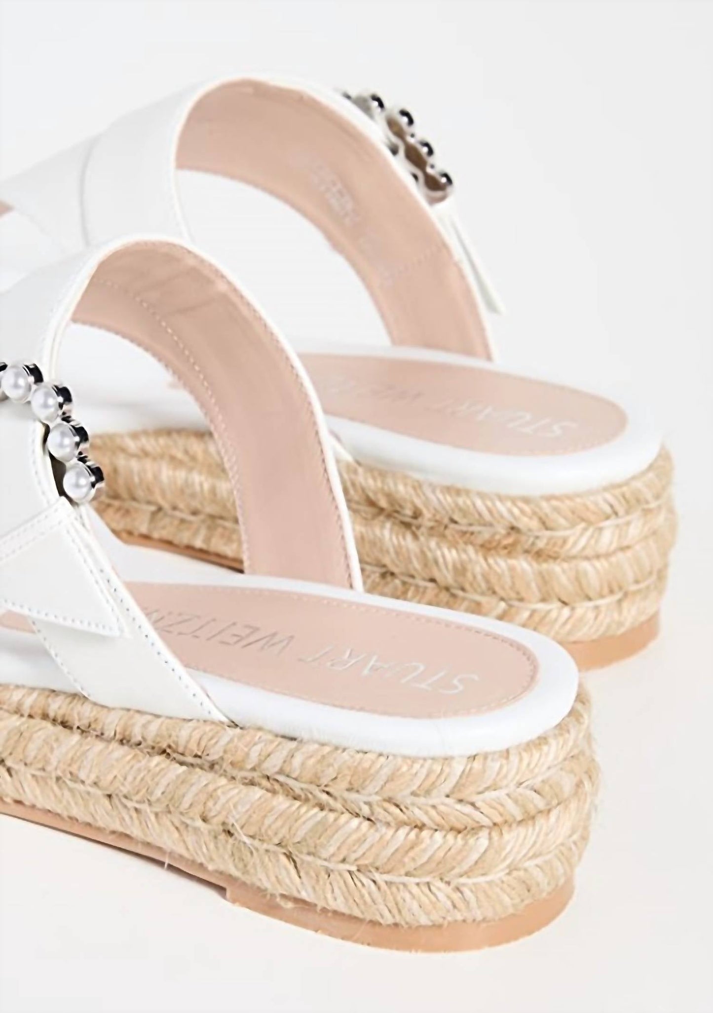 Stuart Weitzman - PEARL BUCKLE ESPADRILLE SANDAL