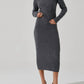 Astr - Neve Ribbed Sweater Midi Skirt