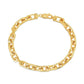 14k Yellow Gold French Cable Chain Bracelet  (6.10 mm)