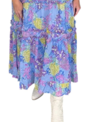 &Merci - Floral Puff Sleeve Midi Dress