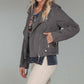 Paparazzi By Biz - Faux Suede Moto Jacket