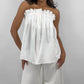 Blue Blush - Pleated Drape Strapless Top