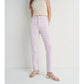 Just Black Denim - High Rise Cut Off Cropped Straight Leg Jeans