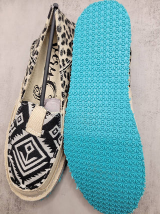 Very G - Women's Slip On Sneaker Leopard Aztec Sneaker