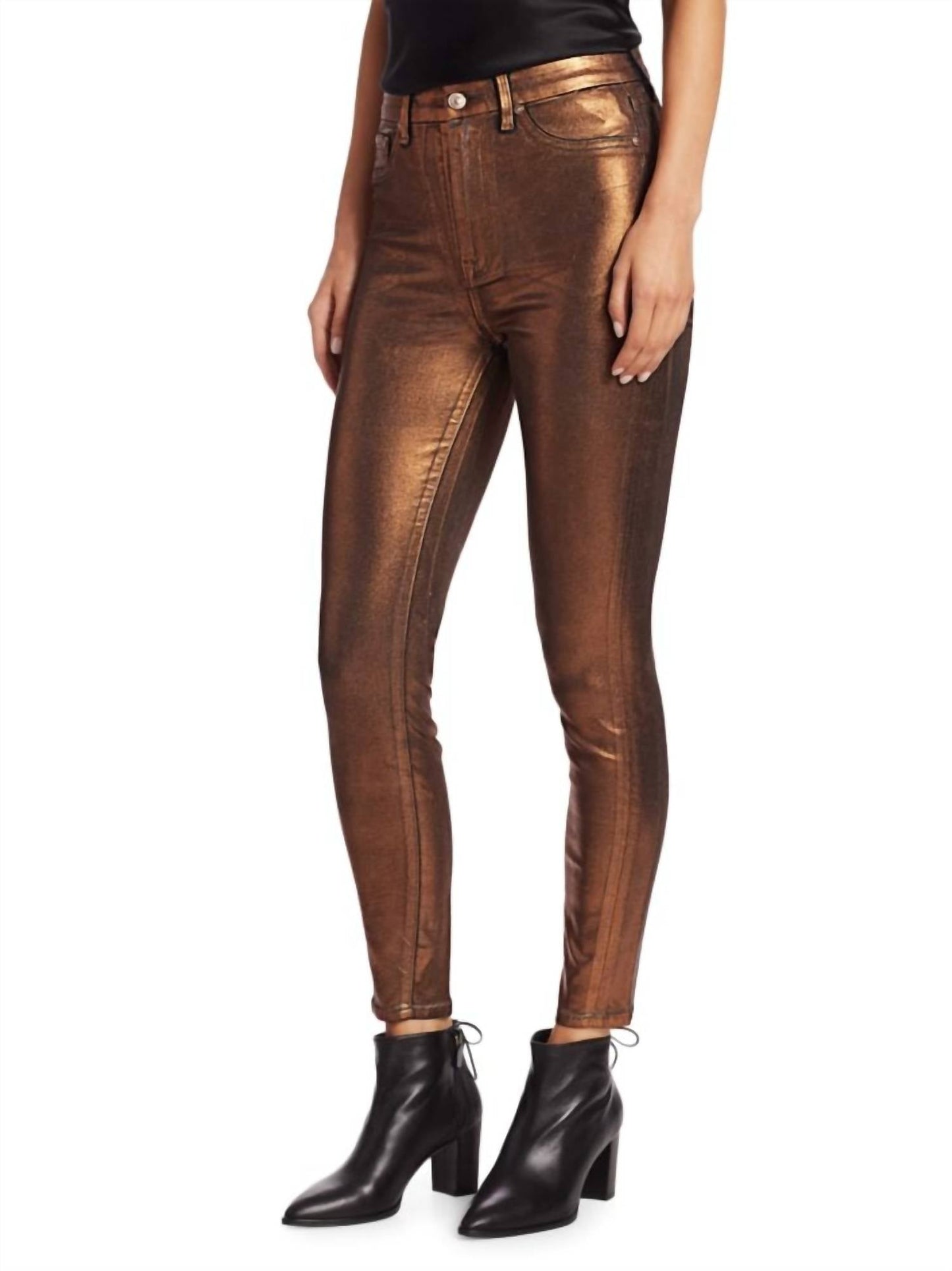 7 For All Mankind - Metallic Coated Jeans