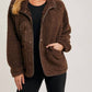 Bluivy - Women's Button Down Fleece Sherpa Jacket