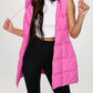 Coalition La - Faux Leather Long Puffer Vest