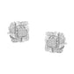 .925 Sterling Silver 1/2 Cttw Round-Cut Diamond Stud Earrings (I-J Color, I1-I2 Clarity)
