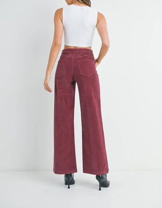 Jbd. - Corduroy Mini Patch Pocket Wide Leg Pants