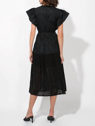 Adelyn Rae - Cameron Eyelet Embroidered Maxi Dress