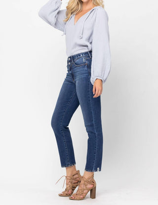 Judy Blue - High Waist Front Yoke Slim Fit Denim Jeans
